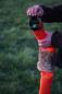 Preview: Firedog Dummy 3-teilig 500 g befüllbar orange mit Kaninchenfellring
